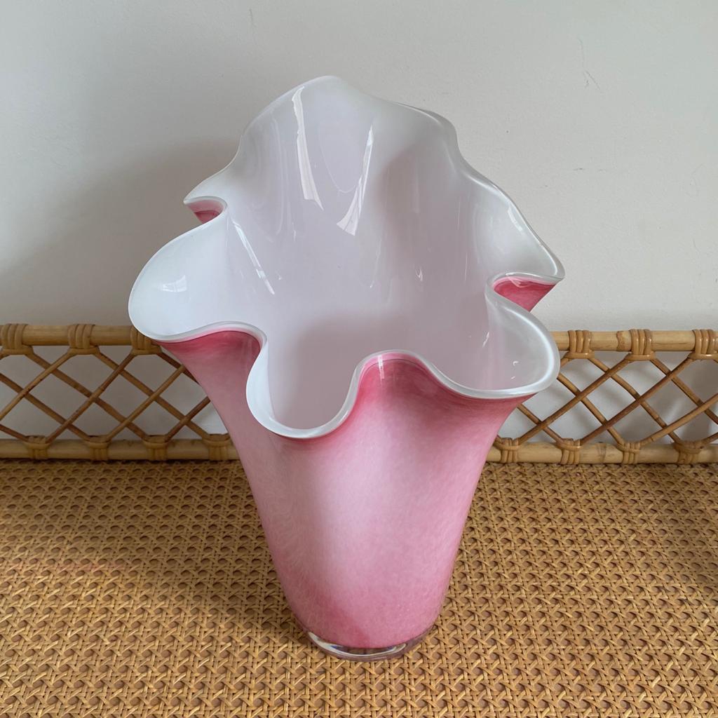 Pink & White Vase