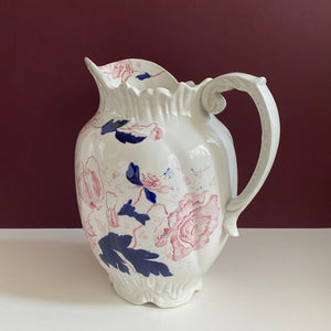 Large Floral Pitcher