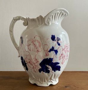 Large Floral Pitcher