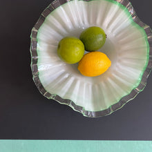 Load image into Gallery viewer, Green Victoria Frill Dish
