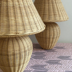 Wicker Table Lamps