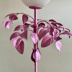 Pink Toleware Floor Lamp