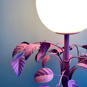 Pink Toleware Floor Lamp