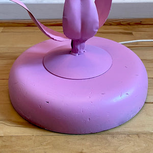 Pink Toleware Floor Lamp