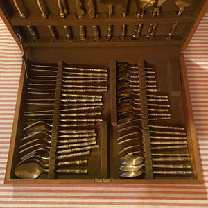 Brass Bamboo Cutlery Set