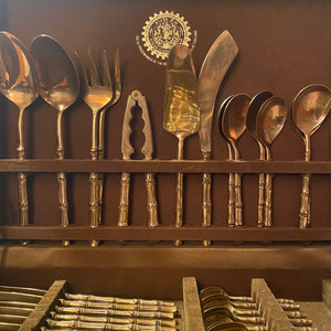 Brass Bamboo Cutlery Set