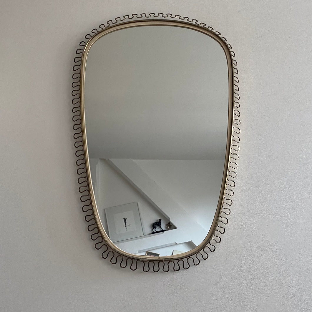 Mid Century Wavy Mirror