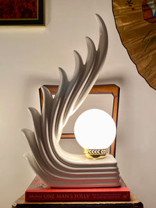 1980s Cascading Flame Lamp