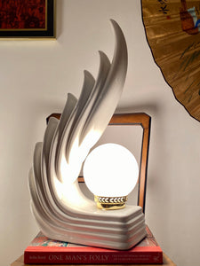 1980s Cascading Flame Lamp