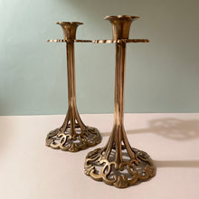 Load image into Gallery viewer, Art Nouveau Candlesticks
