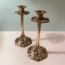 Load image into Gallery viewer, Art Nouveau Candlesticks
