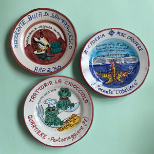 Vintage Italian Restaurant Plates